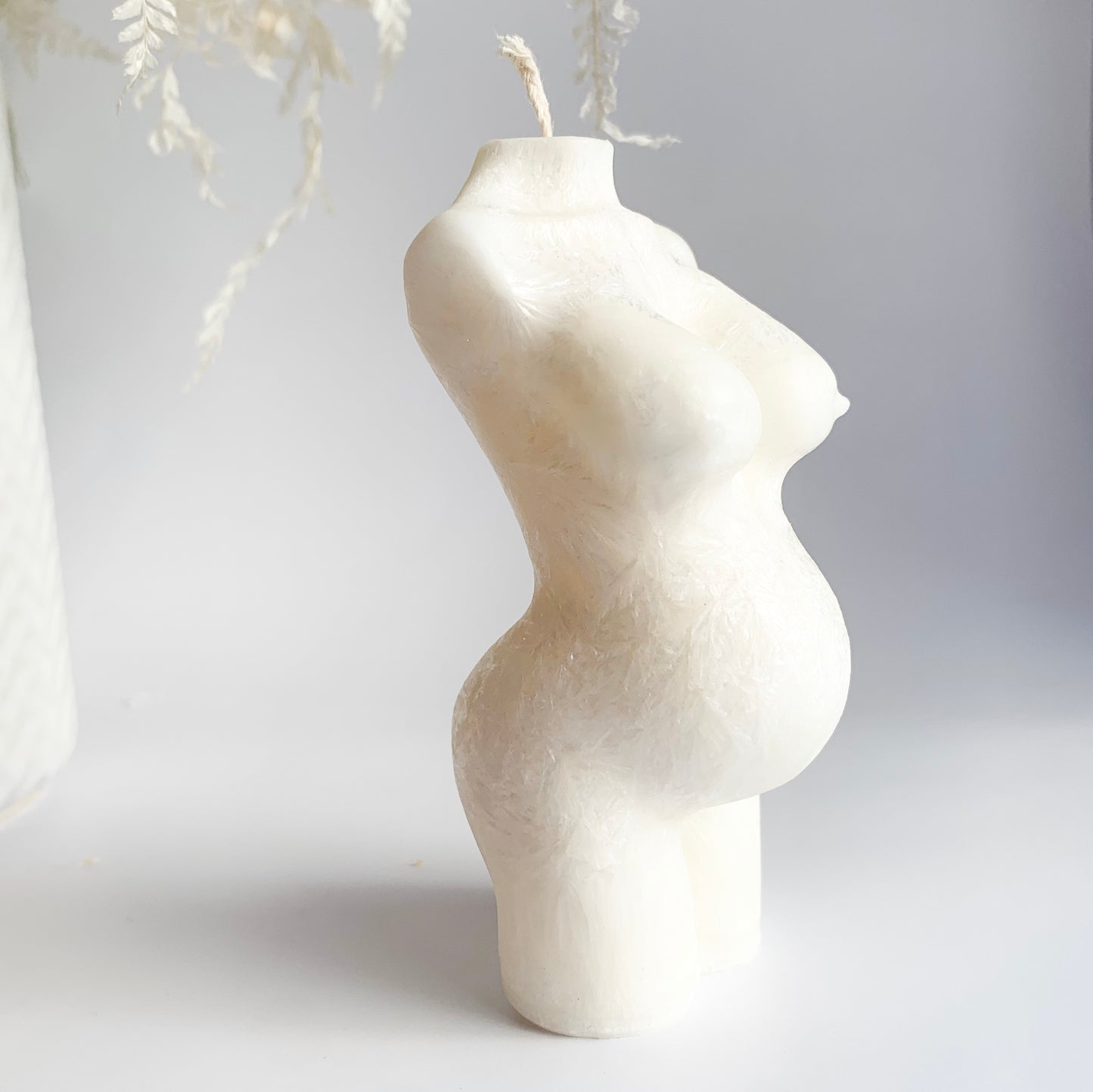 Pregnant Woman Sculpture Candle